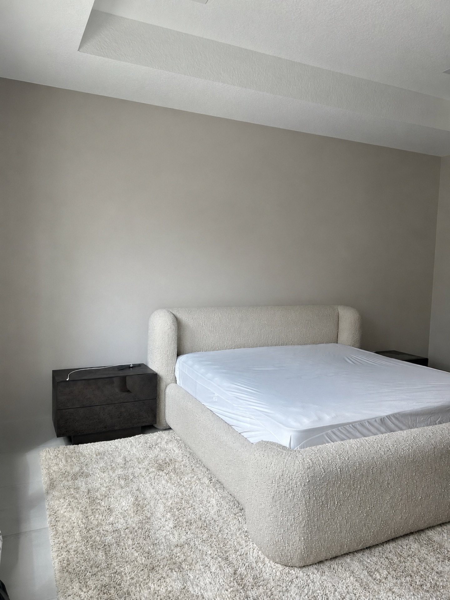 Master Bedroom Headboard Wall before