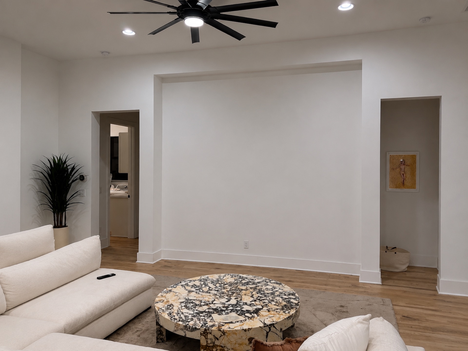 Compact TV Wall before